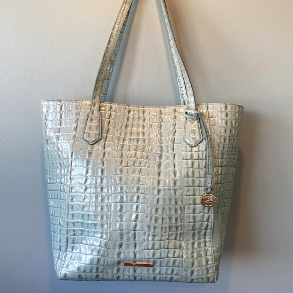 BRAHMIN Croc Embossed Jayden Tote